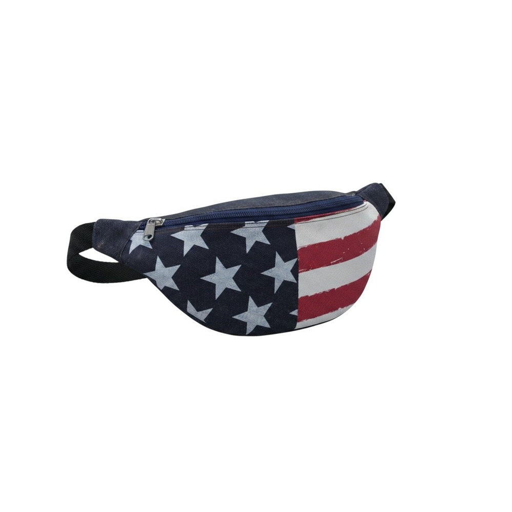 Claire's Fanny Pack Unisex OS American Flag NWT Flip Sequin Stars Stripes